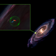The two gas clouds, Perseus and Taurus, are inset in red and blue, with the cavity in yellow.